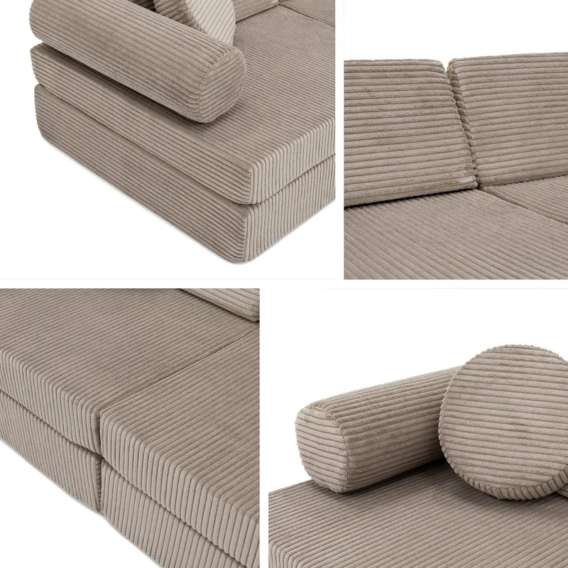 Tharosin 2-sits Barnsoffa - benvit - Möbler - Barnmöbler - Barnsoffa