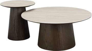 Ödalen Soffbord Rund 48 cm - Travertine look - Möbler - Bord & matgrupper - Soffbord