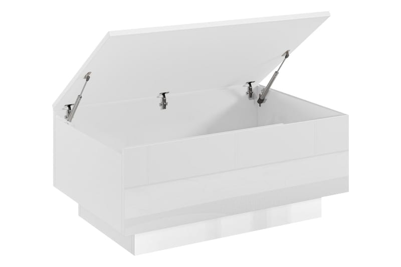 Adrianah 90 cm Rektangulärt Soffbord med Lock i Trä - Vit - Möbler - Bord & matgrupper - Soffbord