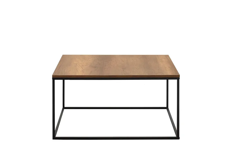 Ajmit Soffbord 80x80 cm Brun, Hanah Home