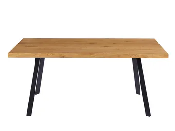 Algot Rektangulärt Matbord 180 cm i Trä och Metall med Ekutseende - Natur|Svart - Möbler - Bord & matgrupper - Matbord & köksbord