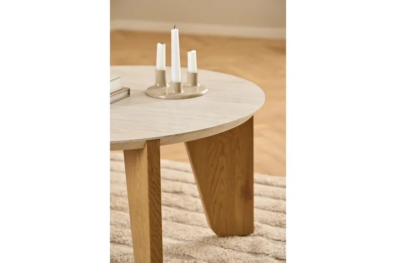 Alkha Soffbord 80 cm - Beige - Möbler - Bord & matgrupper - Soffbord