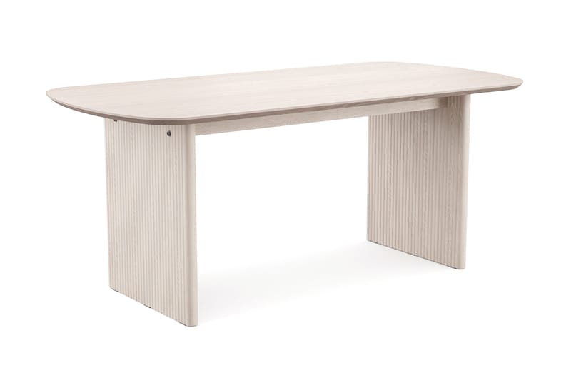 Alma rektangulärt Matbord 180x90 cm Fanér, Vitlaserad ek