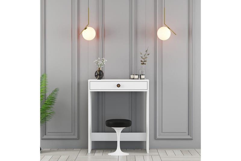 Ameias Sminkbord 70 cm med Förvaring och Lådor i Målat Trä - Vit - Möbler - Bord & matgrupper - Sminkbord & toalettbord