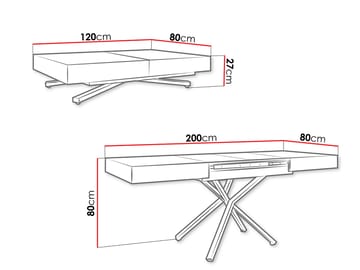 Avendi Soffbord 120 cm - Silver, beige - Möbler - Bord & matgrupper - Soffbord