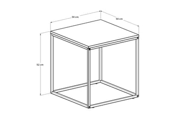 Ajmit Sidobord 50x52 cm Svart - Hanah Home - Möbler - Bord & matgrupper - Avlastningsbord - Lampbord