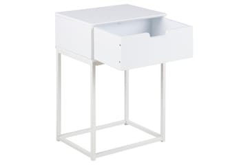 Azelia Sängbord 30 cm - Vit - Möbler - Bord & matgrupper - Avlastningsbord - Sängbord & nattduksbord