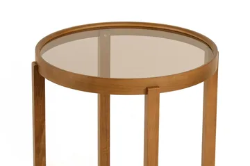Babilas Satsbord (3 delar) 45x55x45 cm - Transparent valnöt - Möbler - Bord & matgrupper - Avlastningsbord - Satsbord