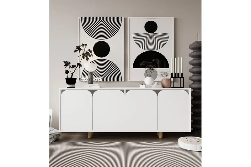 Bohem Konsollbord 180x180 cm - Vit - Möbler - Bord & matgrupper - Avlastningsbord - Hallbord