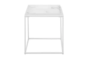 Burwick Sidobord 42 cm - Vit - Möbler - Bord & matgrupper - Avlastningsbord - Brickbord & småbord