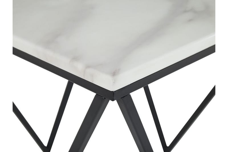 Charmlee Sidobord 50 cm - Vit/Svart - Möbler - Bord & matgrupper - Avlastningsbord - Brickbord & småbord