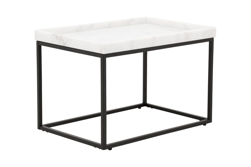 Kungshult Sidobord 60 cm - Vit/Svart - Möbler - Bord & matgrupper - Avlastningsbord - Brickbord & småbord