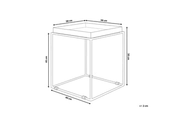 Sa|on Sidobord 40 cm - Vit - Möbler - Bord & matgrupper - Avlastningsbord - Brickbord & småbord