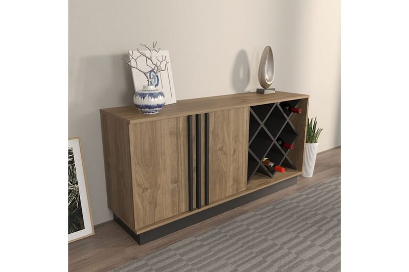 Dasina Konsollbord 148 cm - Valnöt/Svart - Förvaring - Förvaringsmöbler - Sideboard & skänk