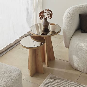 Dasina Sidobord 2 delar 50 cm - Bronzie / Safir Ek - Möbler - Bord & matgrupper - Avlastningsbord - Satsbord
