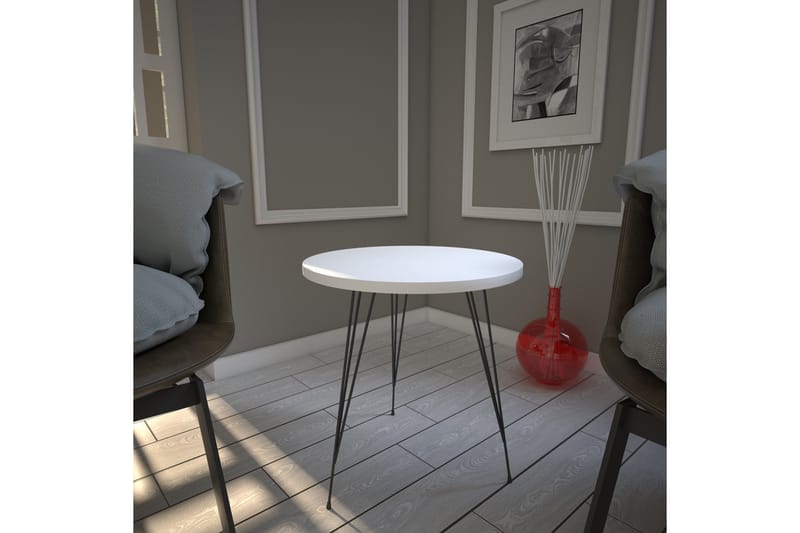 Falan Sidobord 40 cm - Vit - Möbler - Bord & matgrupper - Avlastningsbord - Lampbord