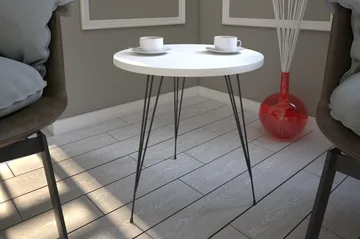 Falan Sidobord 40 cm - Vit - Möbler - Bord & matgrupper - Avlastningsbord - Lampbord
