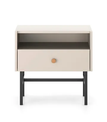 Francisca Sängbord 55 cm - Cashmere - Möbler - Bord & matgrupper - Avlastningsbord - Sängbord & nattduksbord