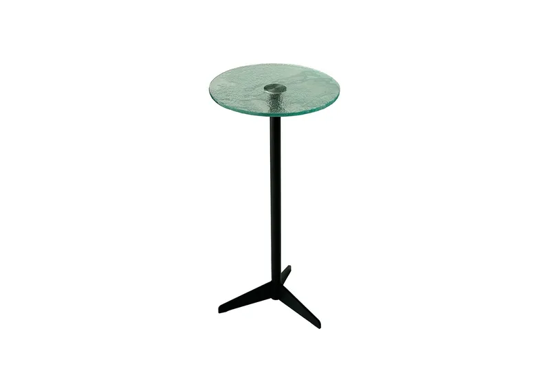 Giada Sidobord 25 cm, Transparent/Svart