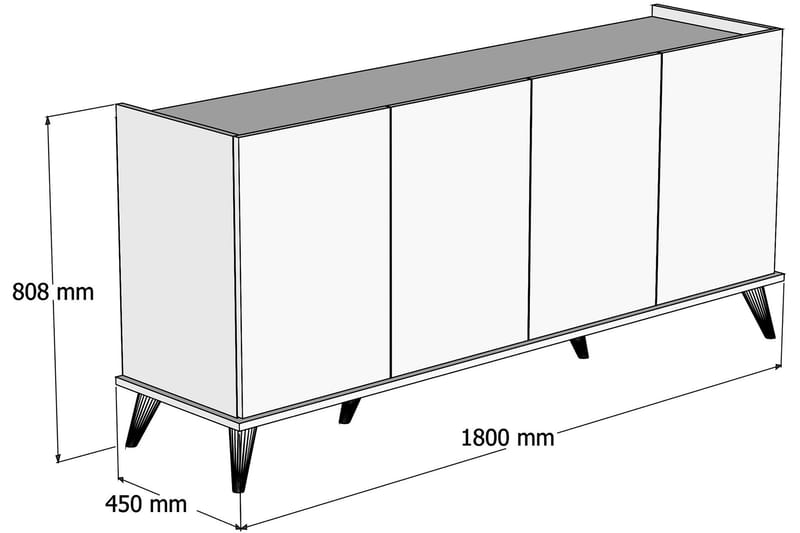 Challur Konsollbord 180 cm - Möbler - Bord & matgrupper - Avlastningsbord - Hallbord