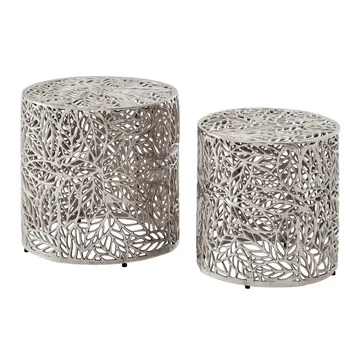 Helora Satsbord 41 cm Set om 2 - Antiksilver - Möbler - Bord & matgrupper - Avlastningsbord - Satsbord