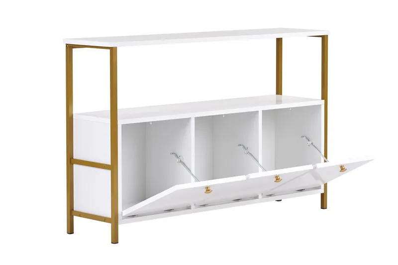 Hemani Konsolbord 120 cm - Vitt/guld - Möbler - Bord & matgrupper - Avlastningsbord - Hallbord