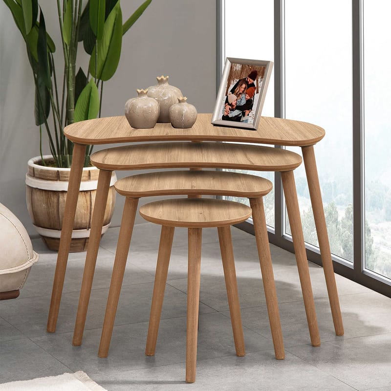 Indumati Satsbord 75 cm - Ek - Möbler - Bord & matgrupper - Avlastningsbord - Satsbord