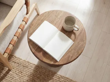 Kalren Runt sidobord 35 cm i massivt mangoträ - brun - Möbler - Bord & matgrupper - Avlastningsbord - Konsolbord & sidobord