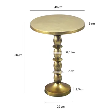 Keleri Sidobord 40 cm - Antikguld - Möbler - Bord & matgrupper - Avlastningsbord - Lampbord