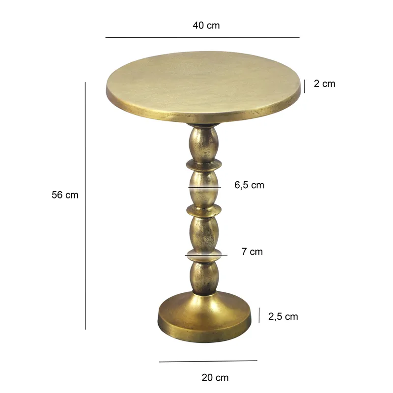 Keleri Sidobord 40 cm - Antikguld - Möbler - Bord & matgrupper - Avlastningsbord - Lampbord