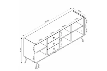 Konsol Ralor Vit - Vit - Möbler - Bord & matgrupper - Avlastningsbord - Hallbord