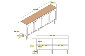 Konsol Vit - Vit - Möbler - Bord & matgrupper - Avlastningsbord - Hallbord
