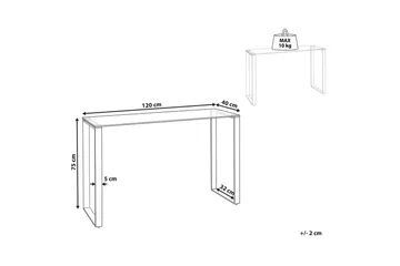 Konsolbord Tilon Silver, Transparent - Silver, Transparent - Möbler - Bord & matgrupper - Avlastningsbord - Hallbord
