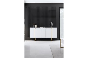 Luxe Konsollbord 160 cm - Vit/Guld - Förvaring - Förvaringsmöbler - Sideboard & skänk