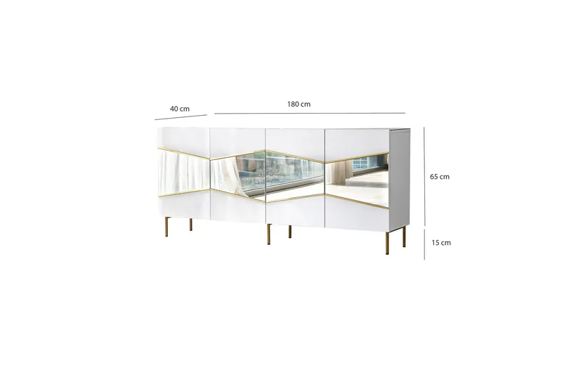 Mami Konsollbord 180 cm - Vit - Förvaring - Förvaringsmöbler - Sideboard & skänk