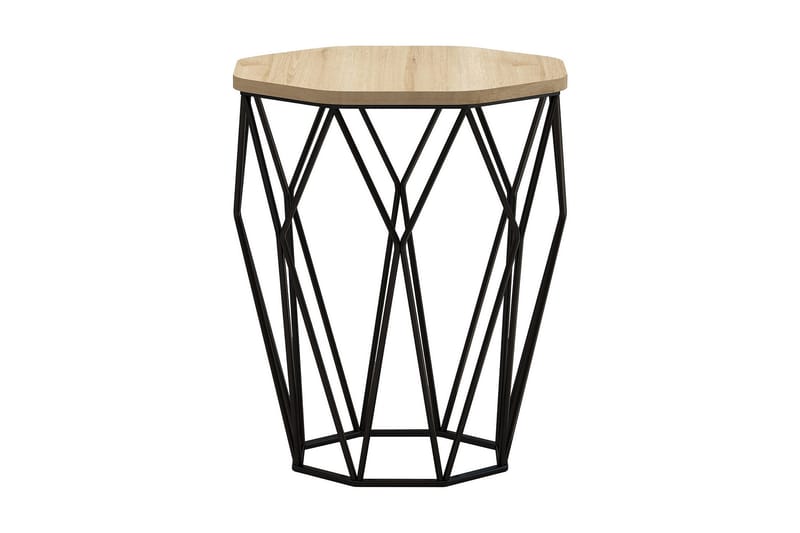 Bojana Sidobord Runt 46 cm, Natur/Svart