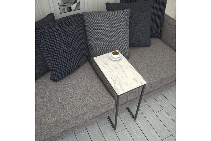 Maddeson Sidobord 46 cm - Svart/Vit - Möbler - Bord & matgrupper - Avlastningsbord - Lampbord