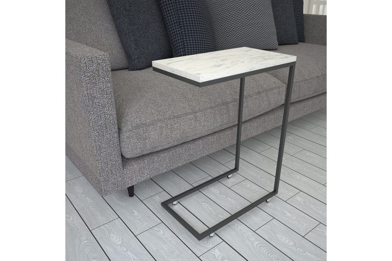 Maddeson Sidobord 46 cm - Svart/Vit - Möbler - Bord & matgrupper - Avlastningsbord - Lampbord