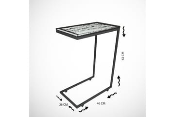 Maddeson Sidobord 46 cm - Svart/Vit - Möbler - Bord & matgrupper - Avlastningsbord - Lampbord
