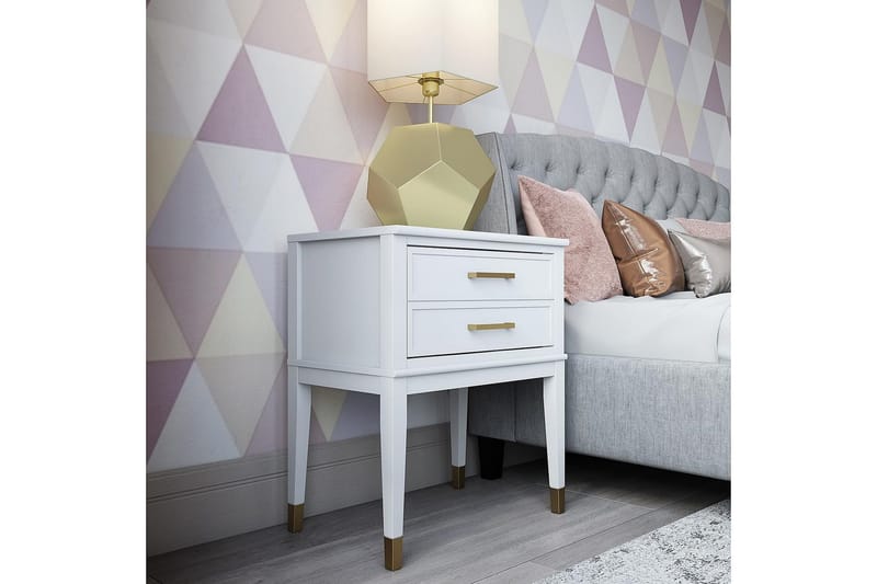 Westerleigh Sidobord 60 cm Vit - Möbler - Bord & matgrupper - Avlastningsbord - Lampbord