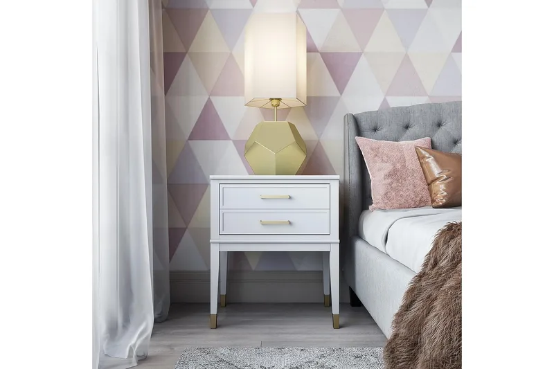 Westerleigh Sidobord 60 cm Vit - Möbler - Bord & matgrupper - Avlastningsbord - Lampbord
