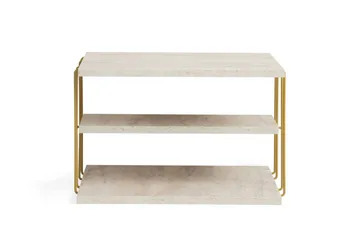 Lifon Sidobord 50 cm - Guld/Marmor - Möbler - Bord & matgrupper - Avlastningsbord - Lampbord