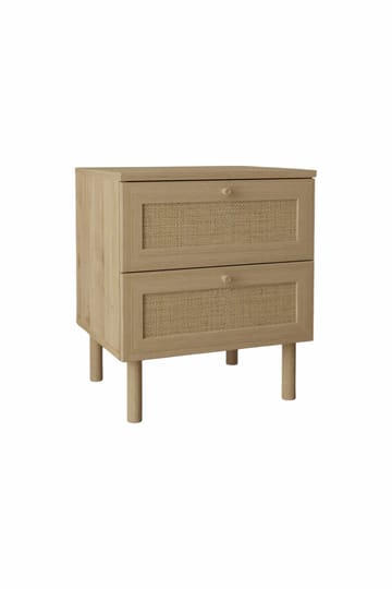 Meyloren Sängbord Rotting 50 cm med 2 Lådor - Beige - Möbler - Bord & matgrupper - Avlastningsbord - Sängbord & nattduksbord