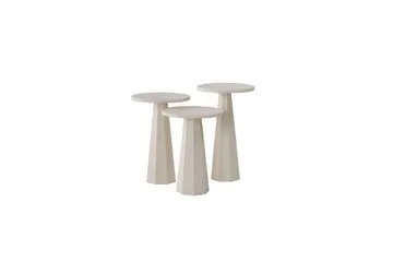 Miu Satsbord 35 cm - Vit - Möbler - Bord & matgrupper - Avlastningsbord - Satsbord