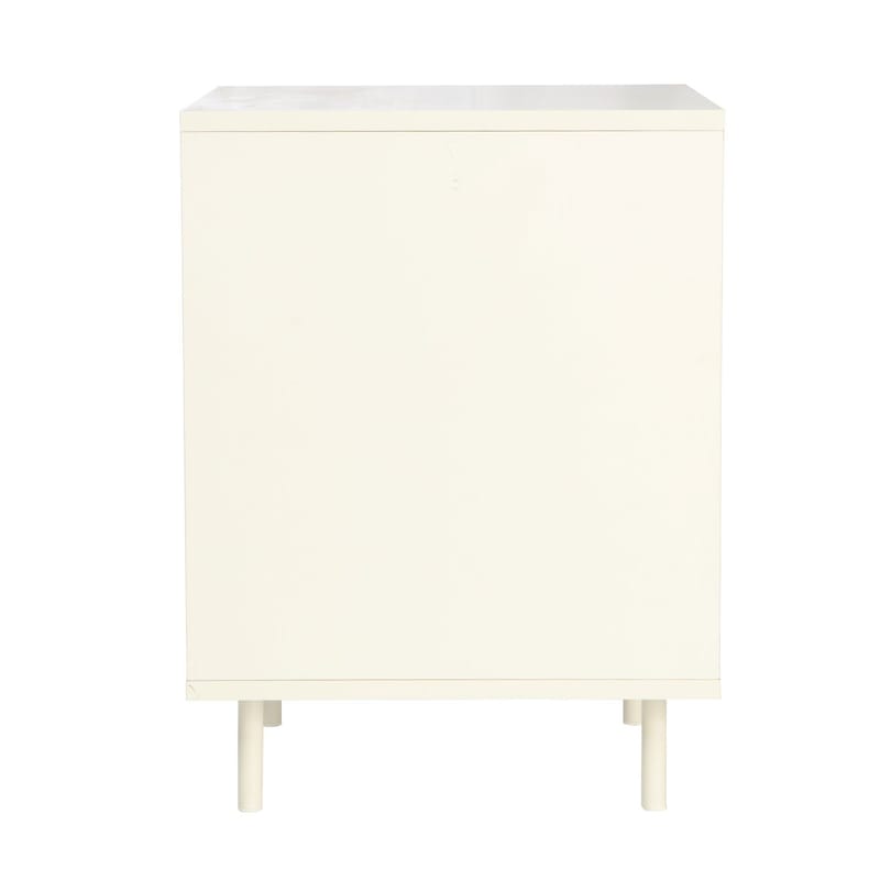 Nattduksbord/sidobord Herta 40x40x54 cm - ljus trä/vit - Möbler - Bord & matgrupper - Avlastningsbord - Sängbord & nattduksbord