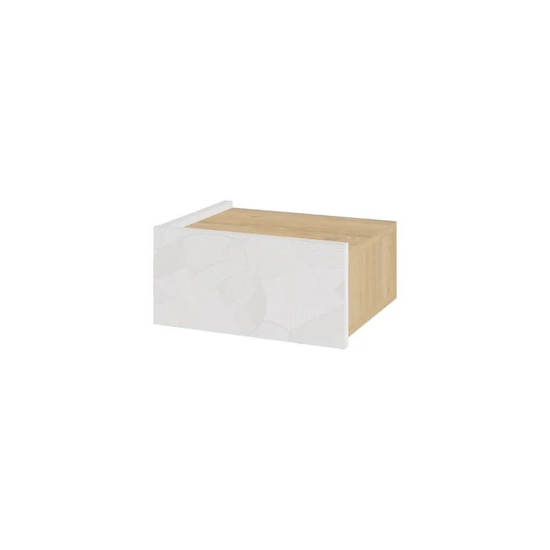 Nilena Sängbord 38 cm, Vit ek