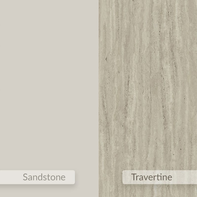 Nilena Vägghängt Sängbord 38 cm med Travertinutseende, Förvaring med Låda - Beige - Möbler - Bord & matgrupper - Avlastningsbord - Sängbord & nattduksbord