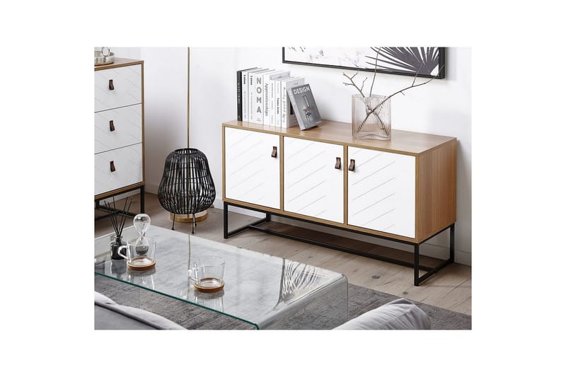 Nueva Skänk 112 cm i Trä - Vit|Brun|Svart - Förvaring - Förvaringsmöbler - Sideboard & skänk