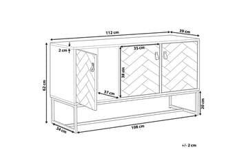 Nueva Skänk 112 cm i Trä - Vit|Brun|Svart - Förvaring - Förvaringsmöbler - Sideboard & skänk