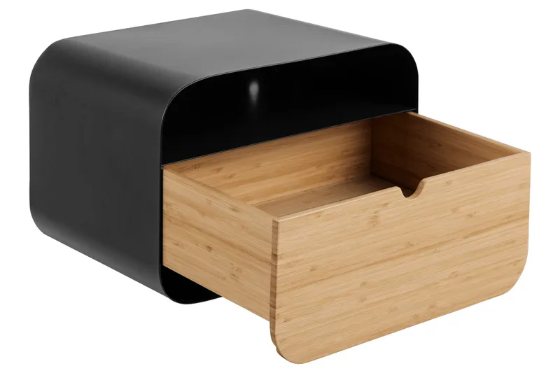 Belleuve Sängbord 25 cm - Svart - Möbler - Bord & matgrupper - Avlastningsbord - Sängbord & nattduksbord